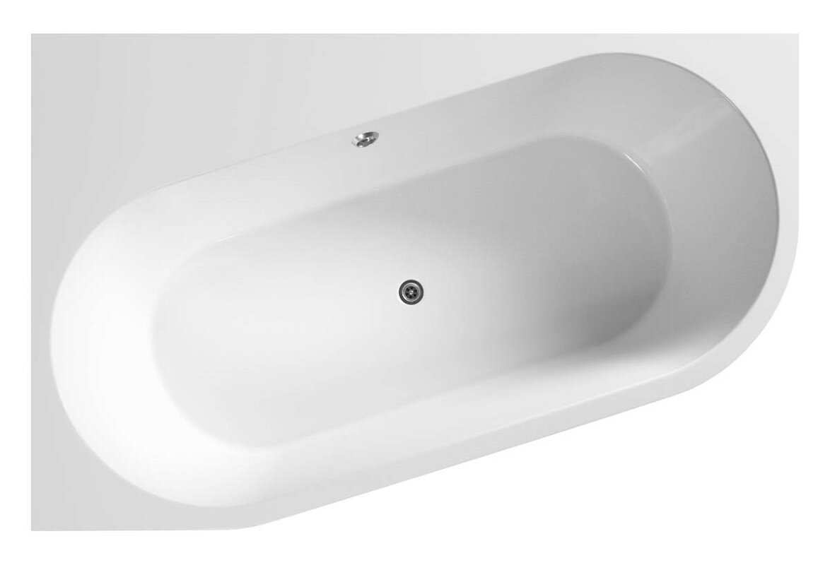 Изображение товара Ванна из искусственного камня Belux Лондон ВЛН L/R, 4810924269553/4810924270702, 170 x 110 см, белая, левая/правая