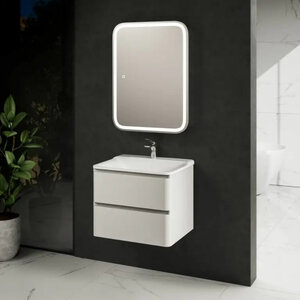 Изображение товара Тумба под раковину Aquame S4 AQM900460WH, 60 см, подвесная, цвет белый