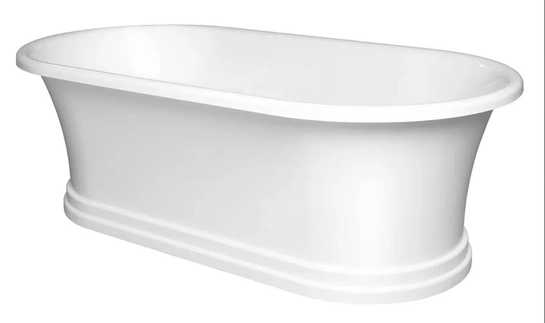 Изображение товара Ванна из искусственного камня Belux Монро ВМр-1750, белая, 175 x 90 см
