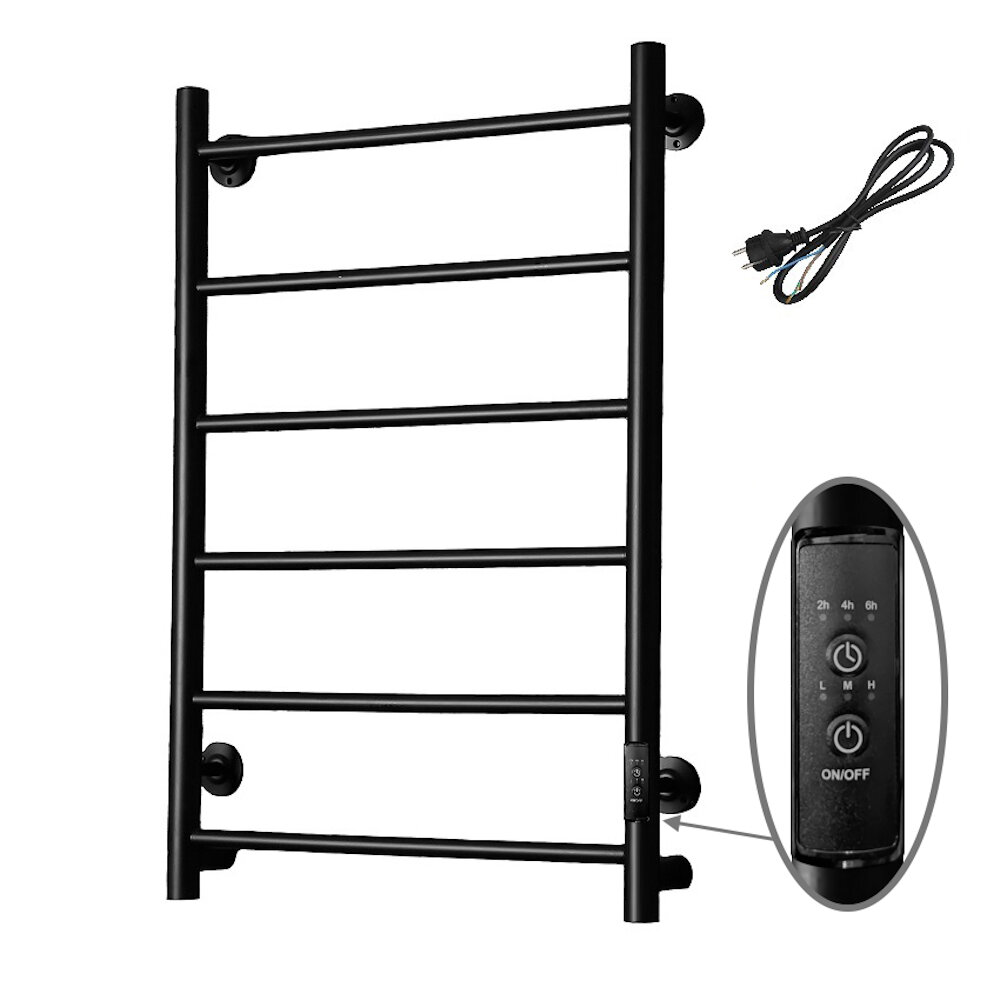 Изображение товара Электрический полотенцесушитель Тругор Аспект Пэк сп серия 1 40x80 см черный с диммером