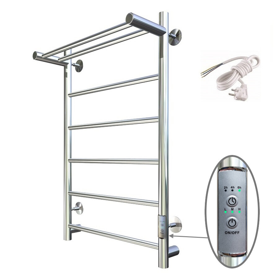 Изображение товара Электрический полотенцесушитель Тругор Аспект Пэк сп серия 1 П 50x80 см с полкой хром