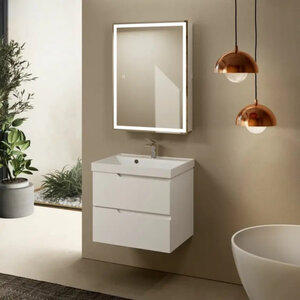 Изображение товара Тумба под раковину Aquame S3 AQM900360WH, 60 см, подвесная, цвет белый