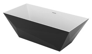 Изображение товара Ванна из искусственного камня Belux Триумф Тр-1700 170x80 см черная отдельностоящая
