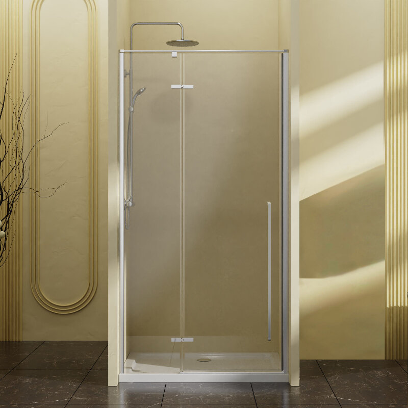 Изображение товара Душевая дверь Vincea Slim-N VDPH-5SN900CL 90 см прозрачное стекло алюминий хром