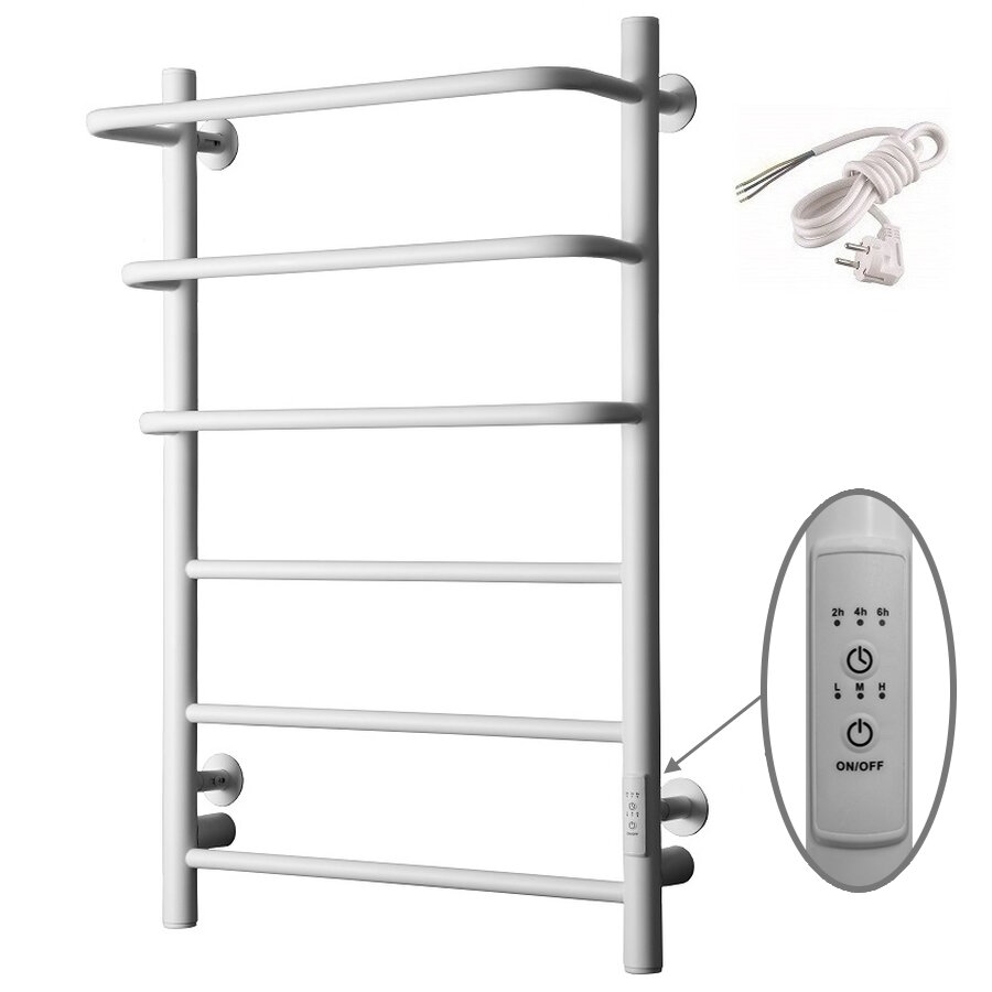 Изображение товара Электрический полотенцесушитель Тругор Пэк сп серия 19 50x80 см белый с ТЭН и гибким подключением