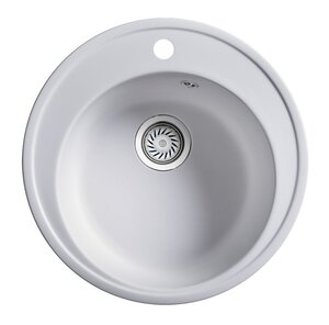 Изображение товара Мойка кухонная Belux BRG 51-01, 4810924266064, 51 см, искусственный камень, белый кварц