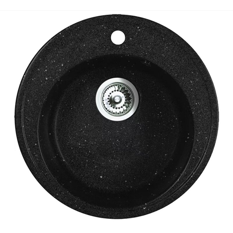 Изображение товара Кухонная мойка Belux BRG 51-01 из искусственного камня черная 51 см