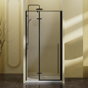 Изображение товара Душевая дверь Vincea Slim-N VDPH-5SN100CLB, 100 см, стекло прозрачное, профиль черный