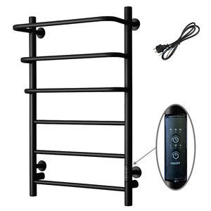 Изображение товара Полотенцесушитель электрический Тругор Пэк сп серия 19, Пэксп19/8050черныйВГП, ширина 50 см, высота 80 см, диммер справа, черный