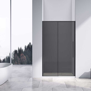 Изображение товара Душевая дверь Vincea Slim-N VDS-4SN120CGB, 120 см, стекло тонированное, профиль черный