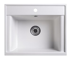 Изображение товара Мойка кухонная Belux SG-REC-6050, 4810924266514, 60 см, искусственный камень, белый кварц