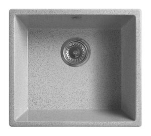 Изображение товара Мойка кухонная Belux Амьен АМ 4540 из искусственного камня 45 см светло-серый