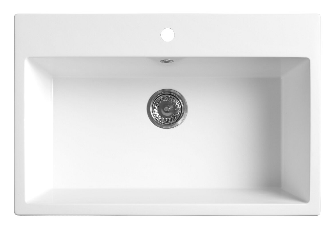 Изображение товара Мойка Belux Брюгге БР 7851 — искусственный камень белый кварц, 78 см Изображение товара Мойка Belux Брюгге БР 7851 — искусственный камень белый кварц, 78 см