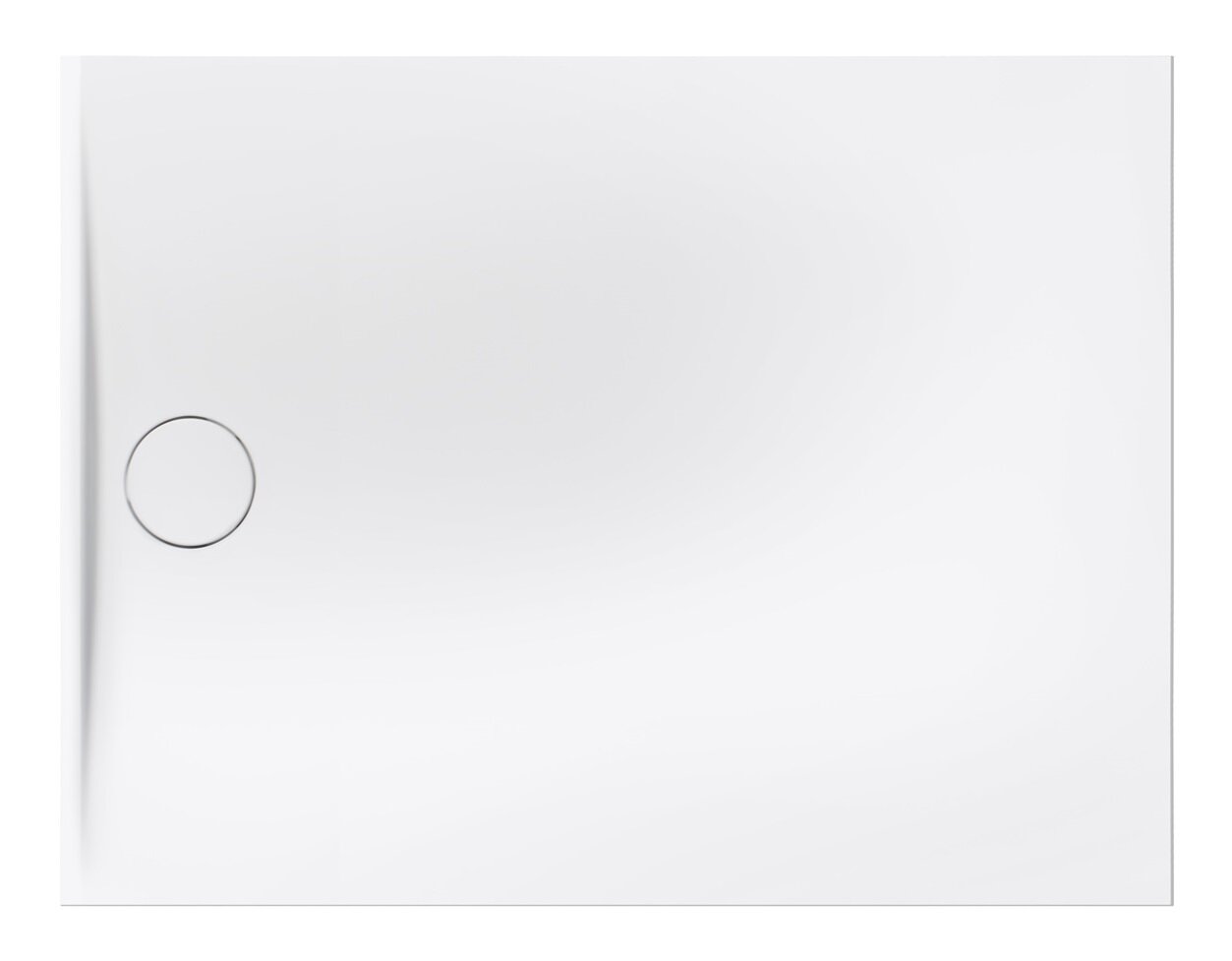 Изображение товара Душевой поддон Belux Luna 120x90 см из искусственного камня белый низкий бортик