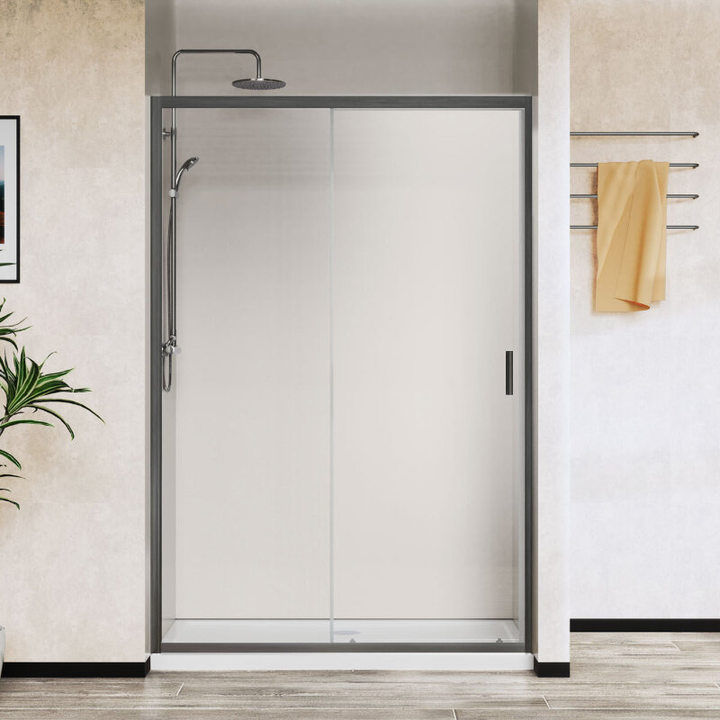 Изображение товара Дверь душевая раздвижная Vincea City VDS-5CT120CLGM 120 см стекло прозрачное