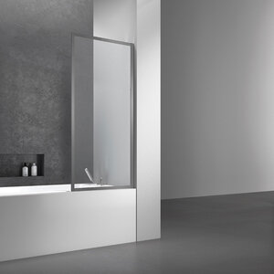 Изображение товара Шторка на ванну Vincea VSB-41700CLGM, 70 см, стекло прозрачное, профиль вороненая сталь, gunmetal