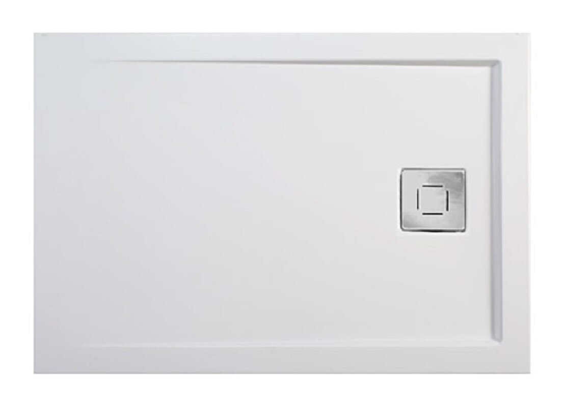 Изображение товара Душевой поддон Belux Невада 100x70 см низкий искусственный камень белый