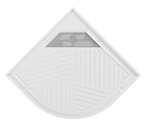 Изображение товара Душевой поддон Belux Опера ДПУ-90 90x90 см четверть круга искусственный камень белый