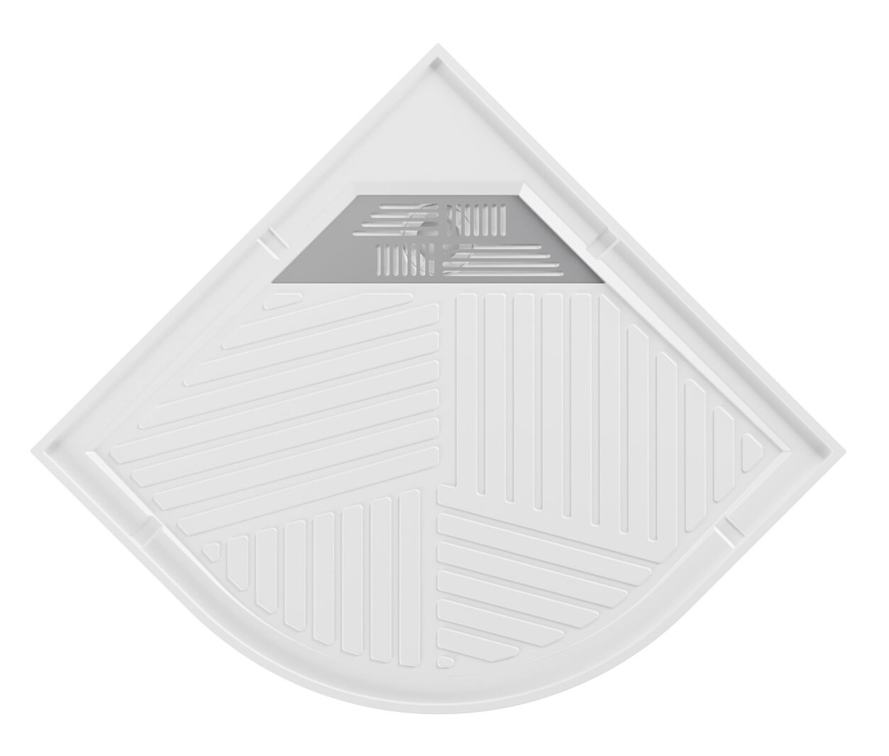 Изображение товара Душевой поддон Belux Опера ДПУ-100 SET 95x95 см четверть круга искусственный камень белый