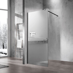 Изображение товара Душевая стенка со свободным входом Vincea Walk-In VSW-1H100MRB, 100 см, стекло зеркальное, профиль черный Изображение товара Душевая стенка со свободным входом Vincea Walk-In VSW-1H100MRB, 100 см, стекло зеркальное, профиль черный