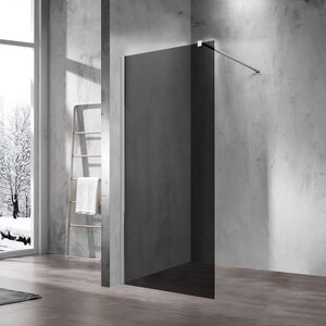 Изображение товара Душевая стенка со свободным входом Vincea Walk-In VSW-1H110CG, 110 см, стекло тонированное, профиль хром