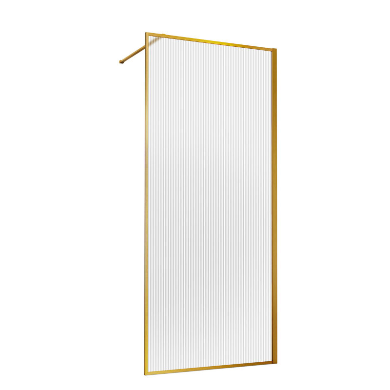 Изображение товара Душевая стенка Vincea Walk in HP Art 70 см брашированное золото стекло рифленое