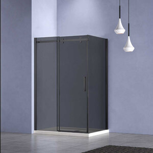 Изображение товара Душевой уголок Vincea Como-N VSR-4CN9012CGB 120x90 см с тонированным стеклом и черным профилем