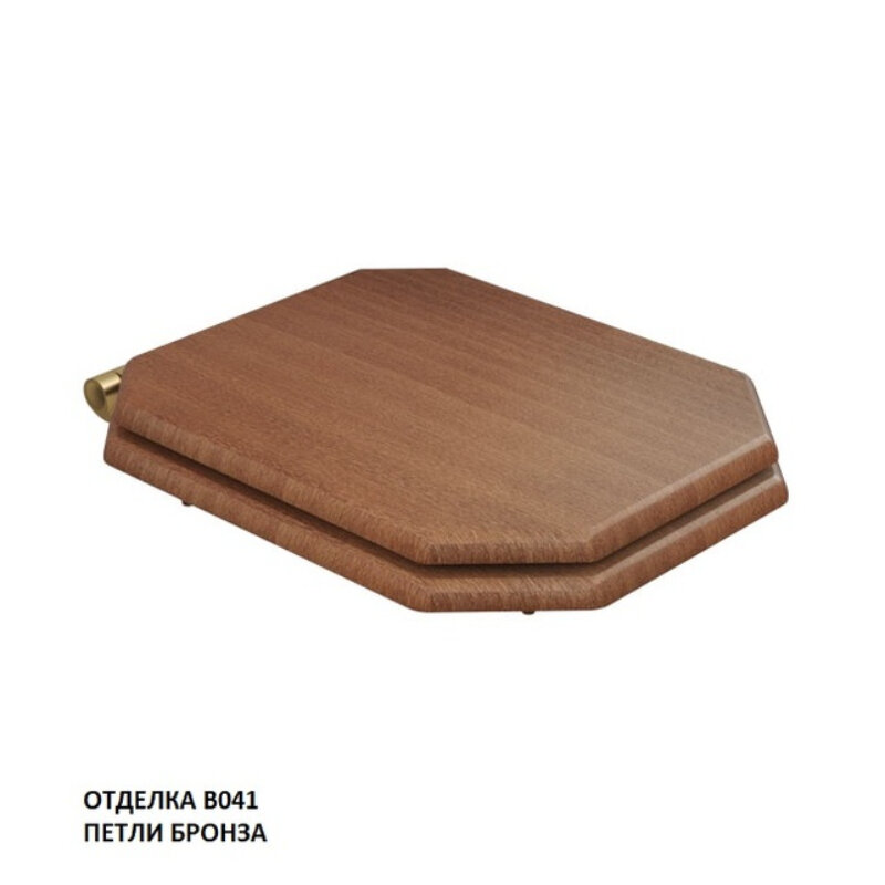 Изображение товара Крышка-сиденье Caprigo Tempo KFm-47B-B041 с микролифтом, бронза, коричневый цвет, Итальянское качес