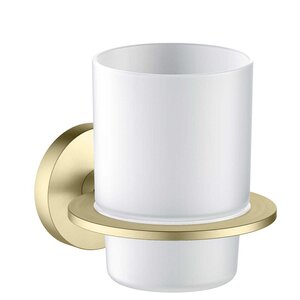 Изображение товара Стакан Aquatek Оберон AQ4204BG, держатель золото шлифованное