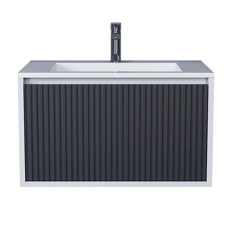 Изображение товара Тумба под раковину Uperwood Next Premium 70 см подвесная белый/графит матовый