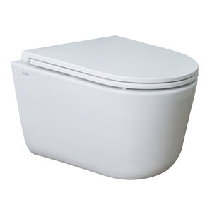 Изображение товара Подвесной унитаз Azario Grado AZ-0046-UQ3, безободковый, крышка стандарт, цвет белый