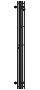 Изображение товара Полотенцесушитель водяной Сунержа Кантата Pro, 31-0446-1515, 1500 x 150, ширина 20 см, высота 150 см, матовый черный