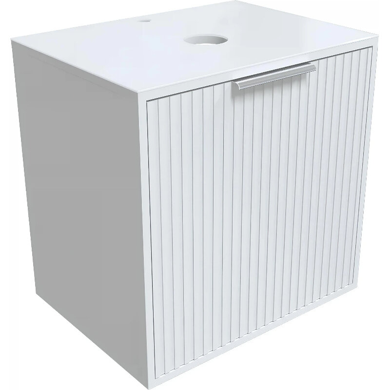 Изображение товара Тумба под раковину 1Marka Estel 60 см подвесная белая Россия