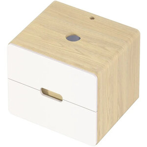 Изображение товара Тумба под раковину 1Marka Vortex Ц0000033057, 60 см, подвесная, цвет орех лучистый солнечный/супермат айс