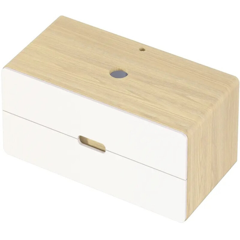 Изображение товара Тумба под раковину 1Marka Vortex Ц0000033060, 100 см, подвесная, цвет орех лучистый солнечный/супермат айс