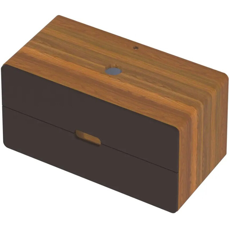 Изображение товара Тумба под раковину 1Marka Vortex Ц0000033061, 100 см, подвесная, цвет орех ноче тортона/монолит найт