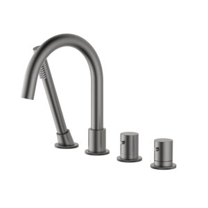 Изображение товара Смеситель для ванны и душа Timo Saona 2330/18Y, термостатический, цвет черное золото