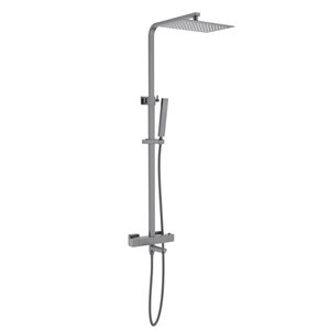 Изображение товара Душевая система Timo Tetra-Thermo SX-0169/18, термостатическая, цвет черное золото