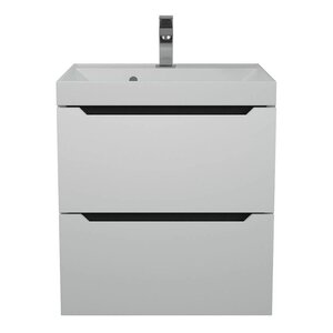 Изображение товара Подвесная тумба под раковину Uperwood Tanos 50 см белый/графит матовый