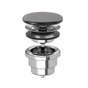 Изображение товара Донный клапан Villeroy&Boch 680800R7, для раковины, черный матовый