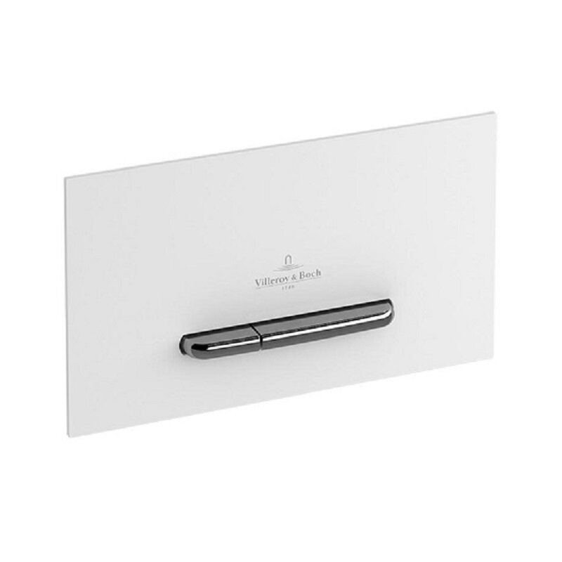 Изображение товара Клавиша смыва Villeroy&Boch ViConnect E300, 922169N5, хром/белый матовый