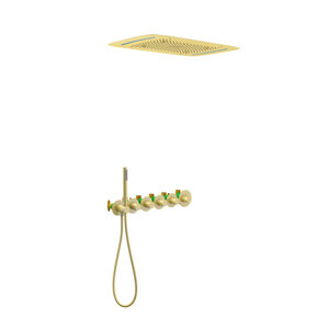 Изображение товара Душевая система Timo Saona SX-2319/17SM, термостатическая, цвет золото матовое