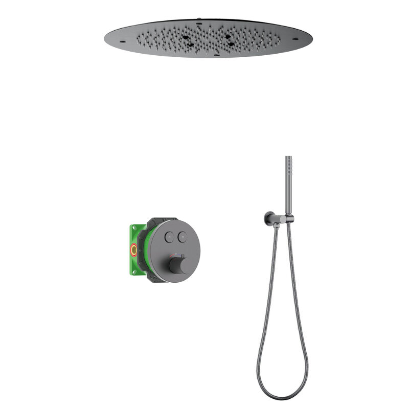 Изображение товара Душевая система Timo Saona SX-2370/18SM с тропическим душем черное золото