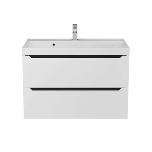 Изображение товара Тумба под раковину Uperwood Tanos 80 см подвесная белый матовый