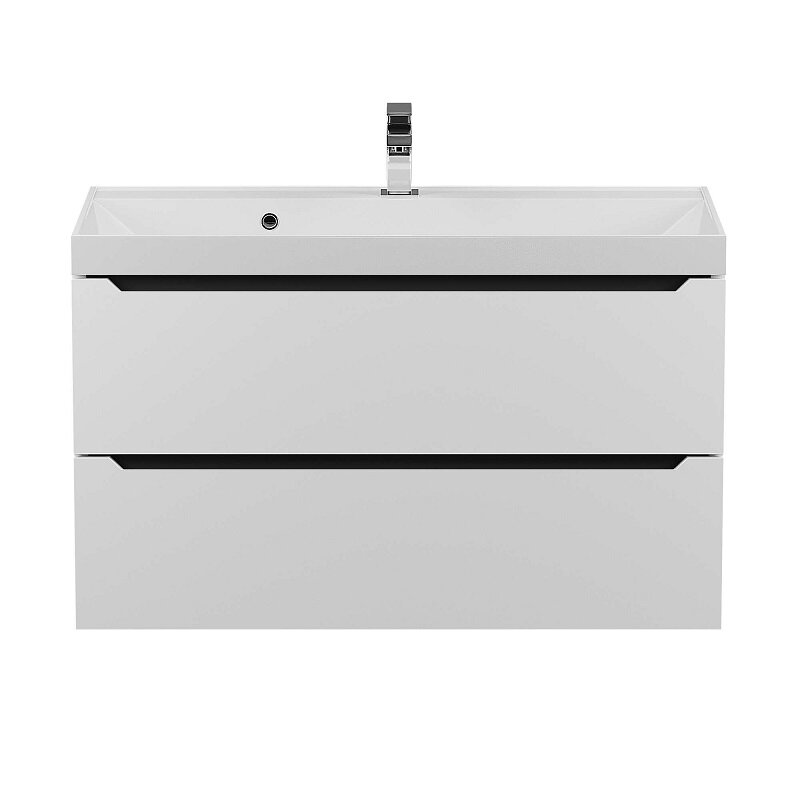 Изображение товара Тумба под раковину Uperwood Tanos 2930205143, 90 см, подвесная, белый/графит Изображение товара Тумба под раковину Uperwood Tanos 2930205143, 90 см, подвесная, белый/графит