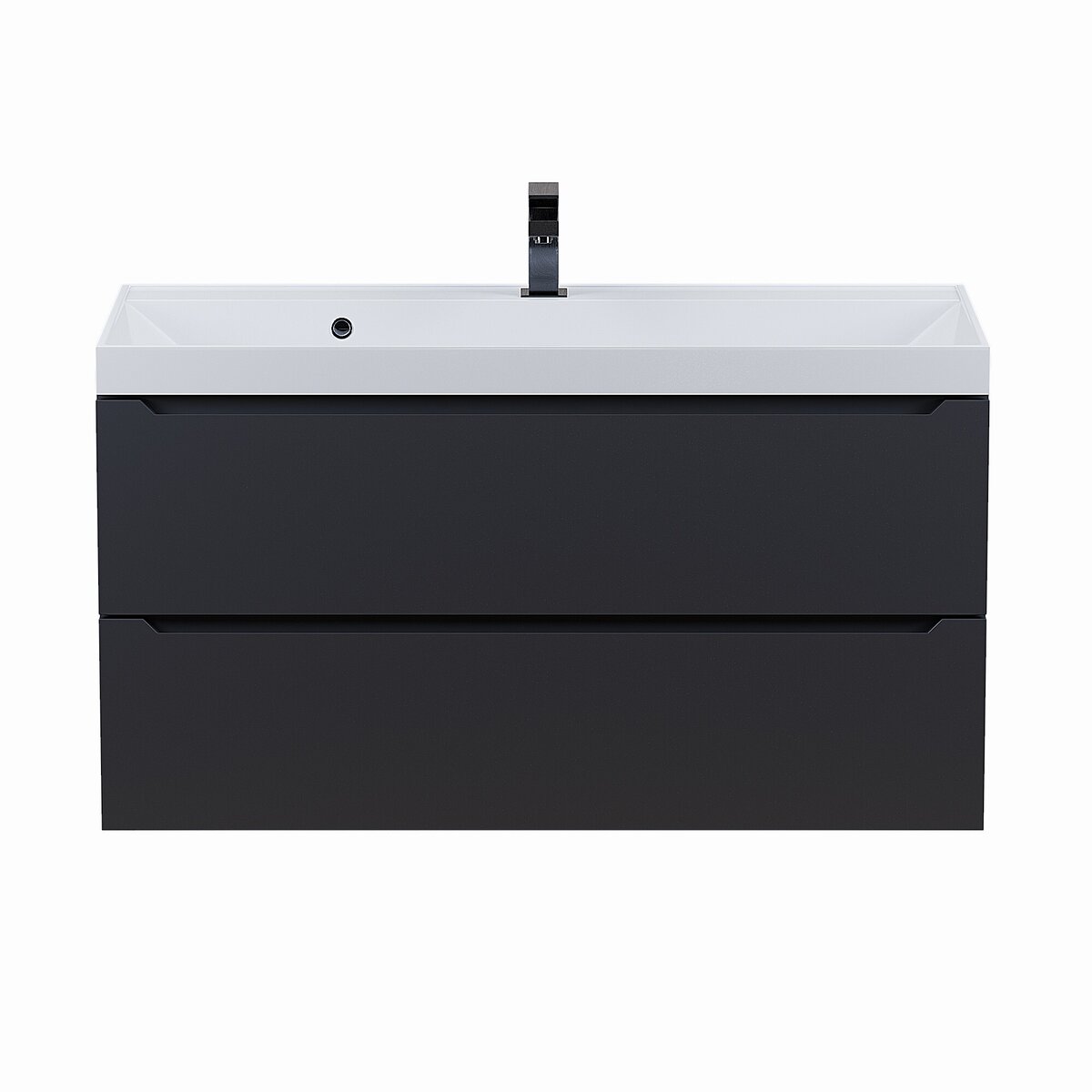 Изображение товара Тумба под раковину Uperwood Tanos 291020234 черная 100 см