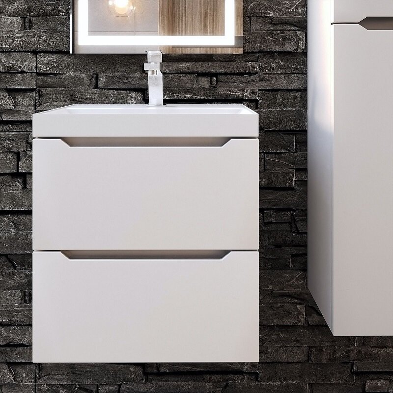 Изображение товара Подвесная тумба под раковину Uperwood Tanos NEW 50 см белый матовый