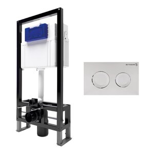 Изображение товара СЕТ Инсталляция Bettoserb Sava Free Standing + Клавиша смыва Cool, хром глянец, SFS40006469