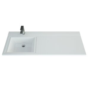 Изображение товара Раковина Uperwood Cosmos 291020411, 120 см, чаша слева, цвет белый