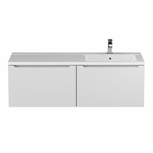 Изображение товара Тумба под раковину Uperwood Tanos 291020262, 120 см, подвесная, правая, цвет белый матовый